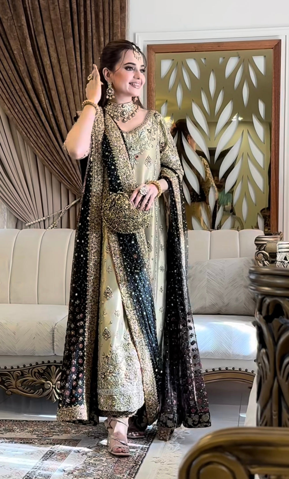 Haris Shakeel Gold & Black