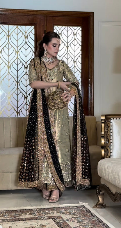 Haris Shakeel Gold & Black